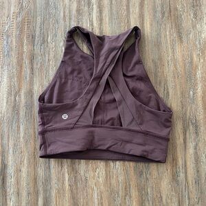 Lululemon High Neck Sports Bra - size 6